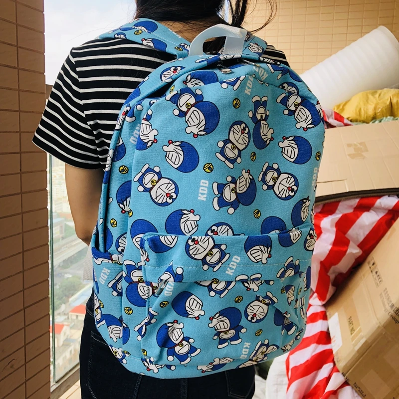 IVYYE Doraemon серия Модные холщовые Рюкзаки Мультфильм школьный рюкзак повседневные студенческие сумки дорожный ранец унисекс Новинка