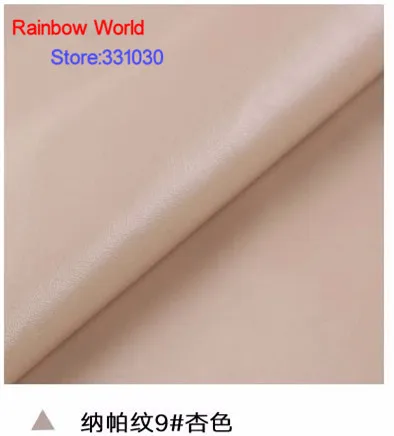  High Quality Nappa Stripes vein grain PU Leather fabric for DIY sewing sofa bed shoes bags Garment 