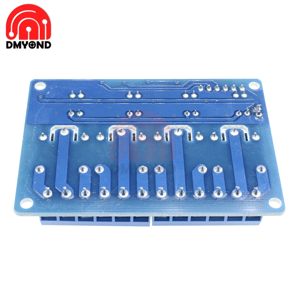 Релейный модуль постоянного тока 12 В 4 канала для Arduino ARM AVR DSP PIC MSP AC 250 10A DC 30