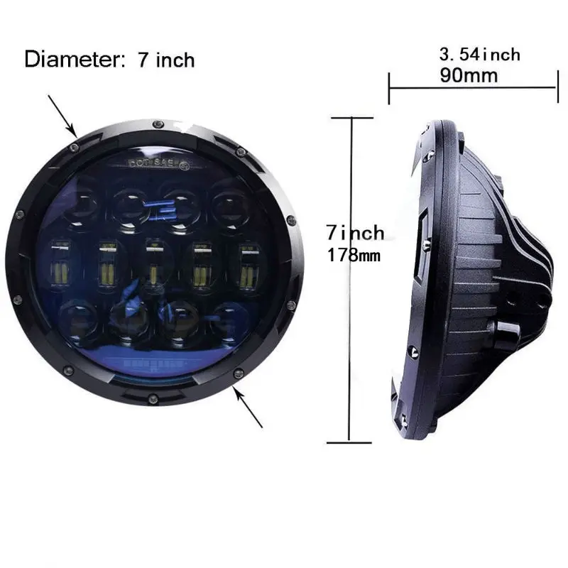 130W 7inch LED Headlight80022