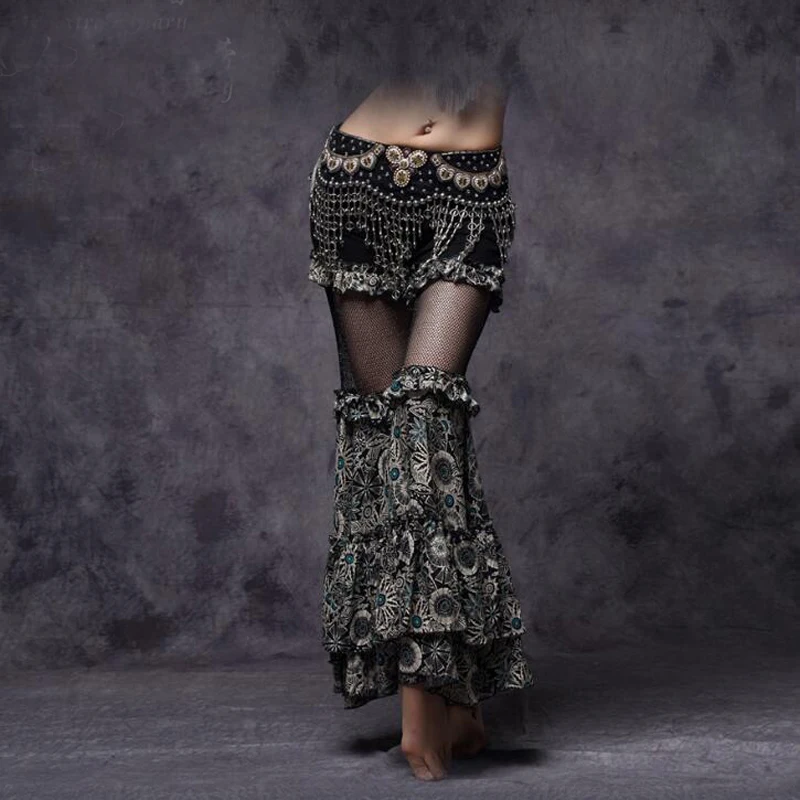Новые египетские танца живота женские широкие летние брюки сексуальные профессиональные сценические шаровары для танцев
