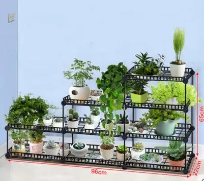 Iron art multi-meat rack... Floor mounted racks. The living room is collecting shelves