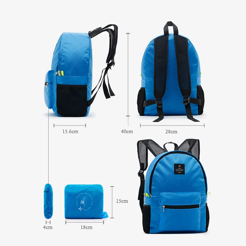 Модный рюкзак для путешествий, женские рюкзаки для отдыха для девочек-подростков и мальчиков, школьные сумки, нейлоновый водонепроницаемый складной мужской рюкзак
