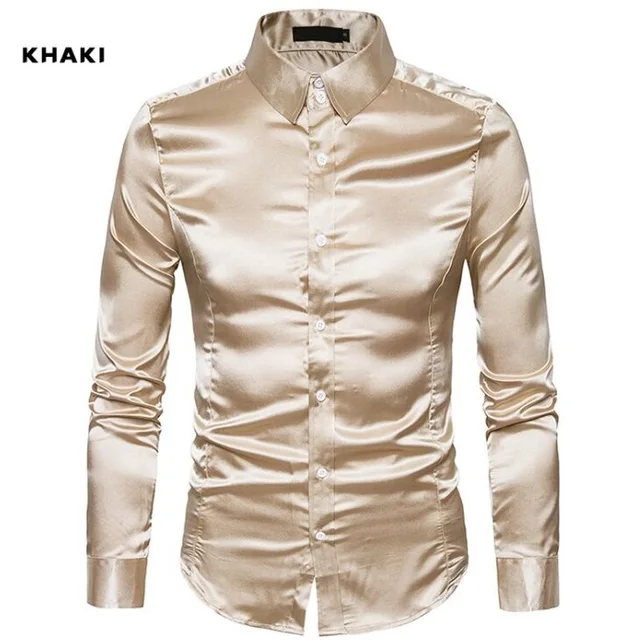 New Hot Plus size Shine Men's Clothing Multicolor Male nightclub slim ...