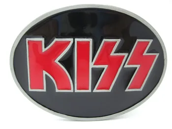 

Oval Kiss Rock N' Roll Music Belt Buckle