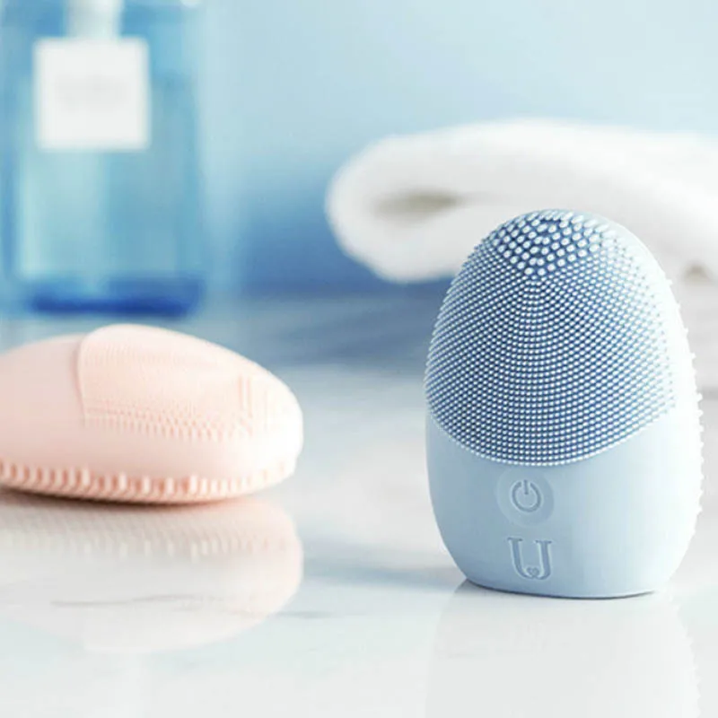 

Newest Xiaomi JORDAN & JUDY Face Cleaning Mini Electric Massage Brush Washing Machine Waterproof Silicone Deeply Cleansin