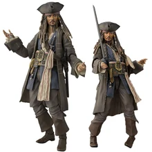 Pirates of The Caribbean Captain Jack Sparrow Action Figure Johnny Depp Collectible Model Toy SHFiguarts 15 CM Pirates of The Caribbean Captain Jack Sparrow Action Figure Johnny Depp Collectible Model Toy SHFiguarts 15 CM