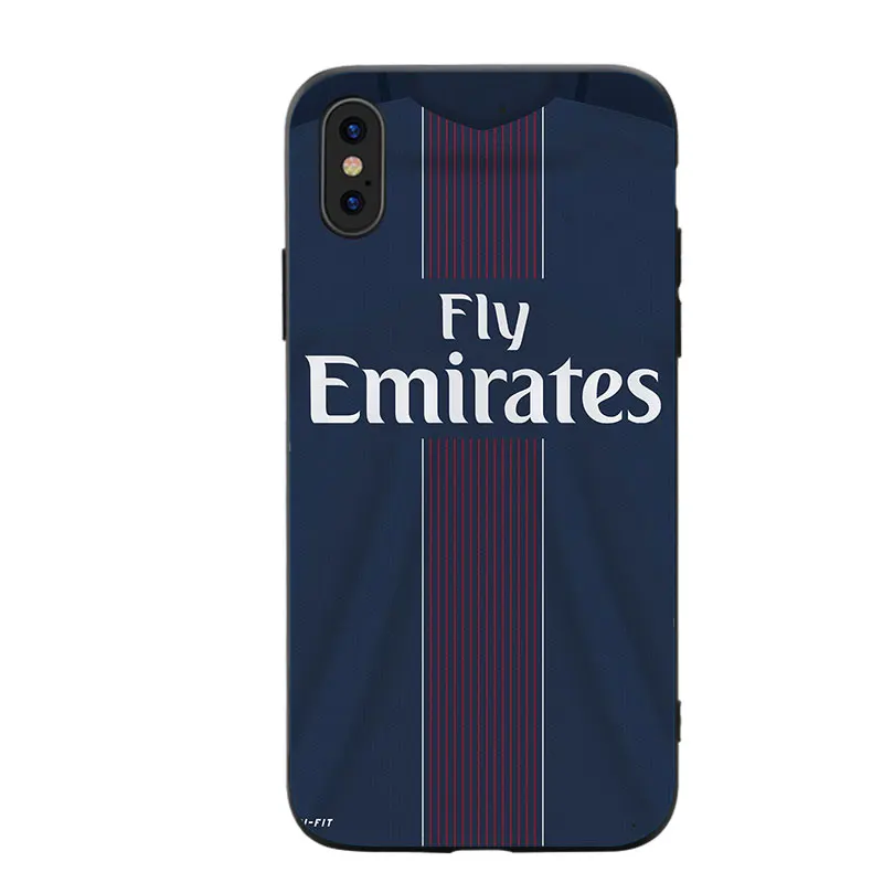 RKQ PSG Jersey стильный мягкий силиконовый чехол для телефона для iPhone 5S, SE 6 6S 7 8 Plus X XS XR 11 Pro Max TPU чехол