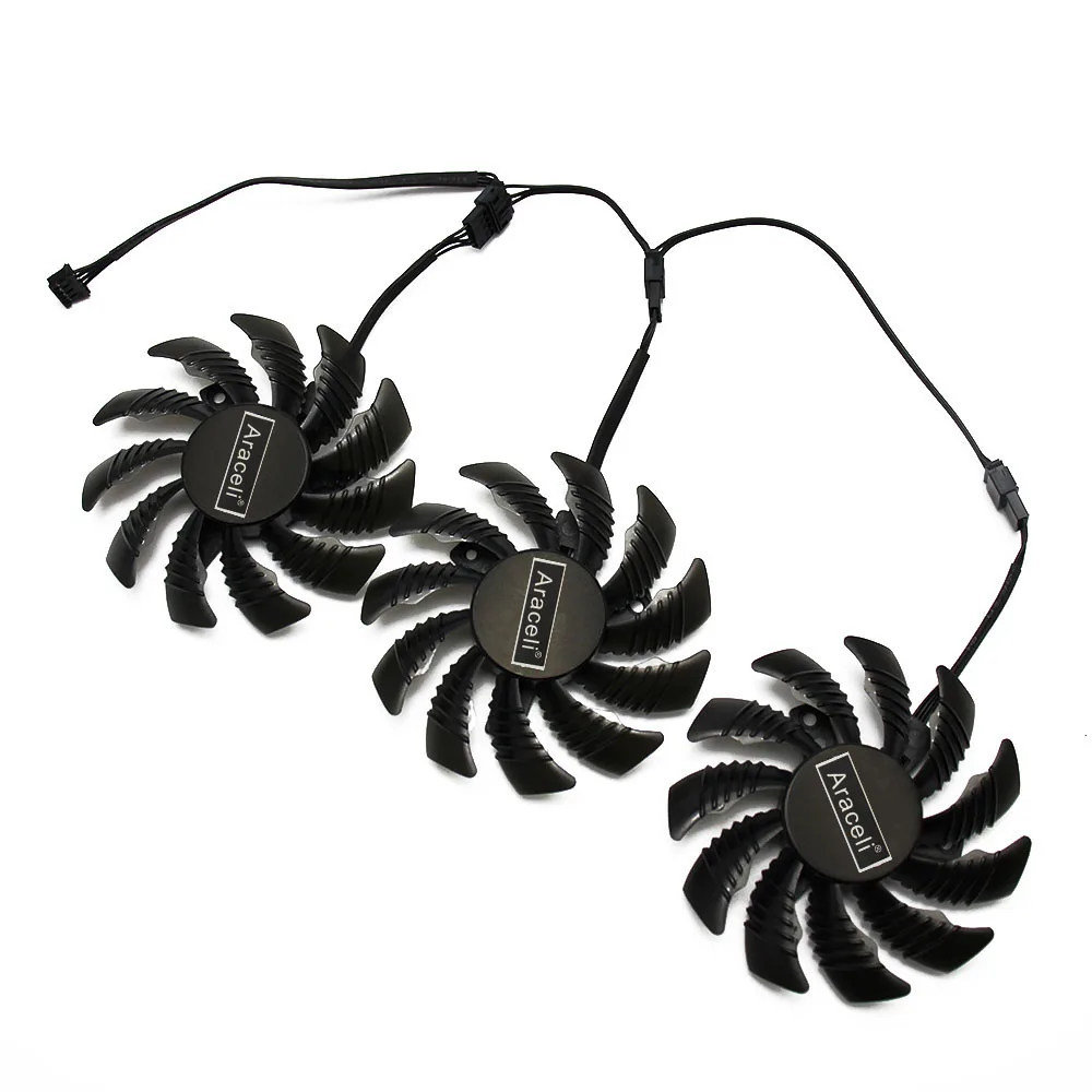 75MM PLD08010S12H T128010SU Cooler Fan For GIGABYTE AORUS GTX 1060 1070 Ti 1080 Ti G1 GAMING P104-100 4G Mining Cooler Fan