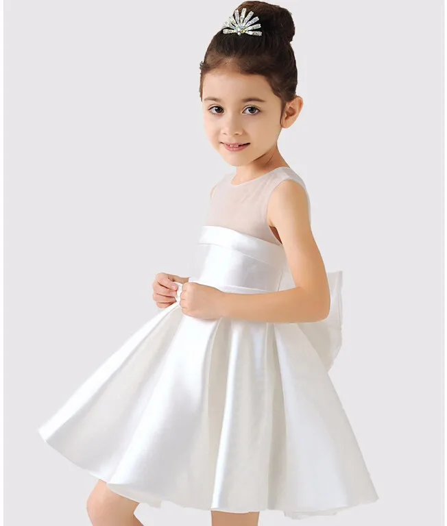 Элегантное летнее платье для девочек; Коллекция года; Модные свадебные платья с бантом для маленьких девочек; Новогоднее платье для крещения; платья для дня рождения для младенцев