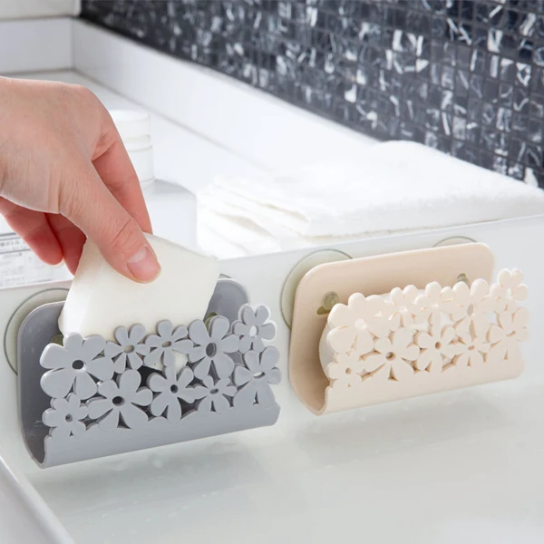 

Kitchen Bathroom Drying Rack Toilet Sink Suction Sponges Holder Rack Suction Cup Dish Cloths Holder Scrubbers Soap Storage