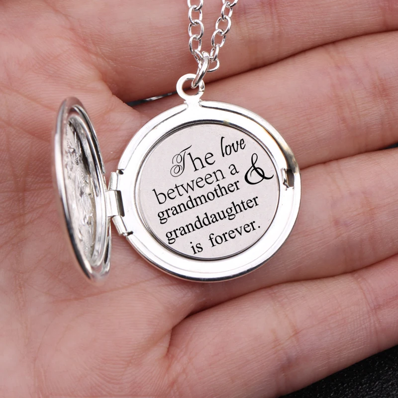 "Любовь между бабушкой и дочерью-это навсегда" ожерелье Для памятных ювелирных изделий Медальон, подарок для мамы, дочери и дочери