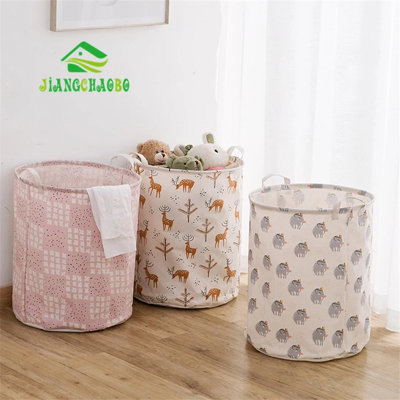 

Dirty Clothes Basket Clothes Storage Basket Laundry Basket Household Folding Cotton Linen Cloth Clothing Storage Basket