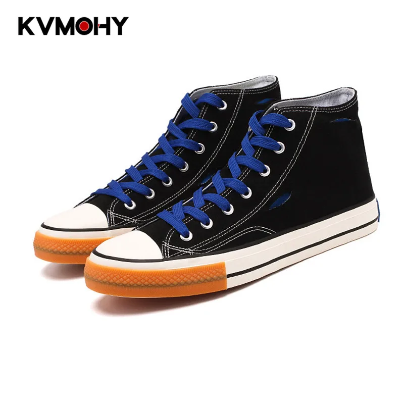 

Mens Shoes Fashion Mixed Colors Sneakers Men Canvas Vulcanized Shoes Breathable Wear-resistant Colourful Designer High Top Boots