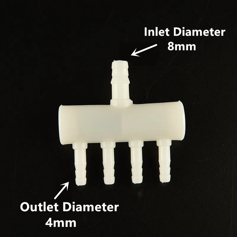 4/6/8/10 способ Пластик аквариумный воздушный поток клапанов для аквариумов для рыб, трубки разделительный клапан для пневматического насоса коннектор компрессора