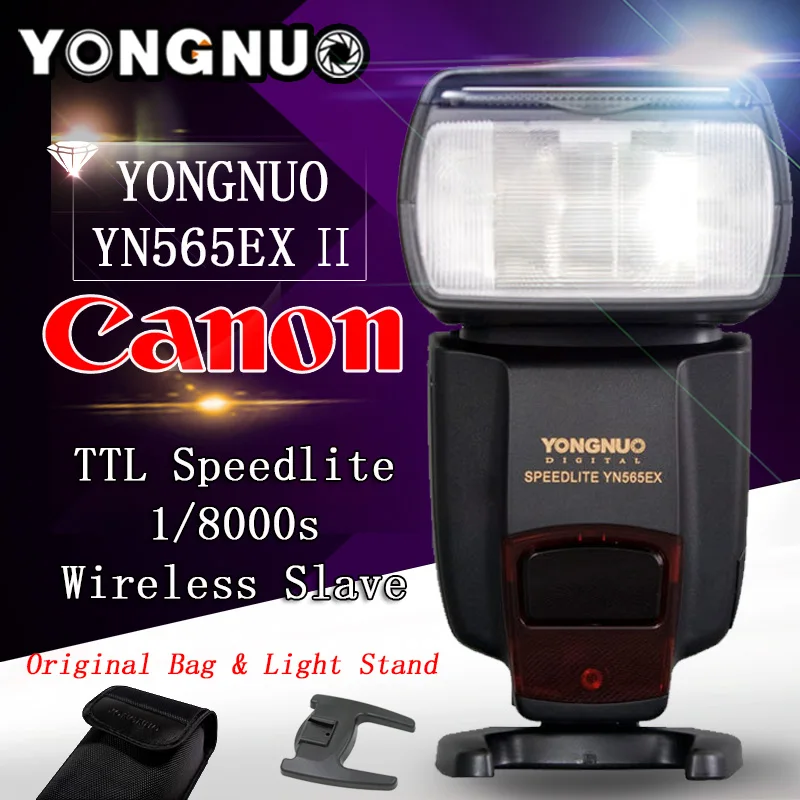 YONGNUO YN 565EX II,YN565EX II,GN58 TTL Flash Speedlite for Canon 6D 7D 5D Mark II, 5D Mark III