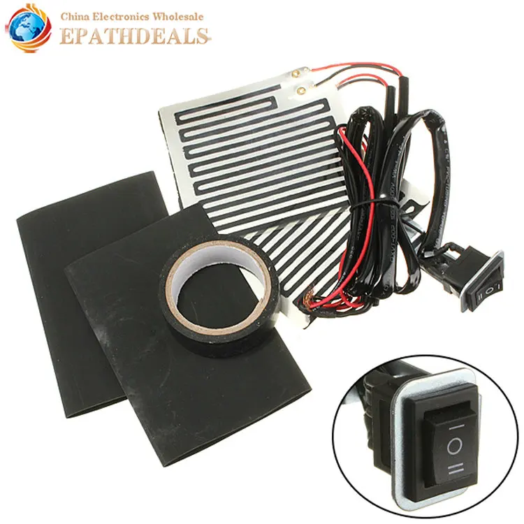 

Universal 12V Motorcycle Motorbike Handlebar Hand Heated Grips Handle Heater Warmer Wrap Kit Pads 3 Position Switch