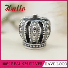 Высококачественная подвеска в форме королевской короны, бусины для женщин, браслет, подходящие амулеты, серебро 925, оригинальная мода, сделай сам, ювелирные изделия, подарки