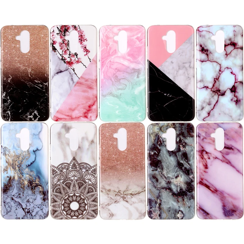 Fashion Mandala Marble Cellular Phone Soft TPU Silicone Case Cover Shell Coque Funda Hull for HUAWEI Mate 20 Lite |