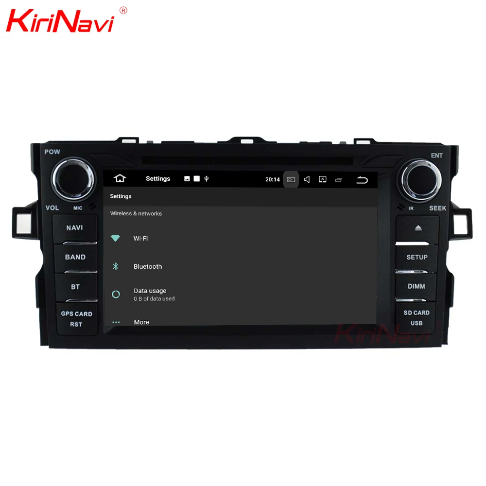 Flash Deal KiriNavi Android 7.1 stereo for Toyota Auris Car DVD Player GPS navigation 2007-2012 multimedia system with WiFi BT audio radio 2