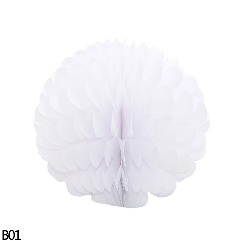 25 см 1 шт/2 шт/5 шт бумажный фонарь в виде цветка шары помпоны для свадьбы День рождения бумажные шарики подвесной декоративный фонарь 8z - Цвет: B01