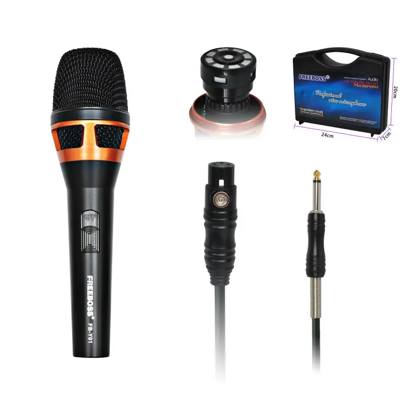 

Freeboss FB-Y01 Large Diaphragm Cardioid Unidirectional Vocal Dynamic Microphone