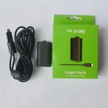 2 в 1 Набор 1 х 1400 мАч сменный перезаряжаемый аккумулятор+ 1 х usb кабель для зарядного устройства для беспроводных игровых контроллеров xbox ONE