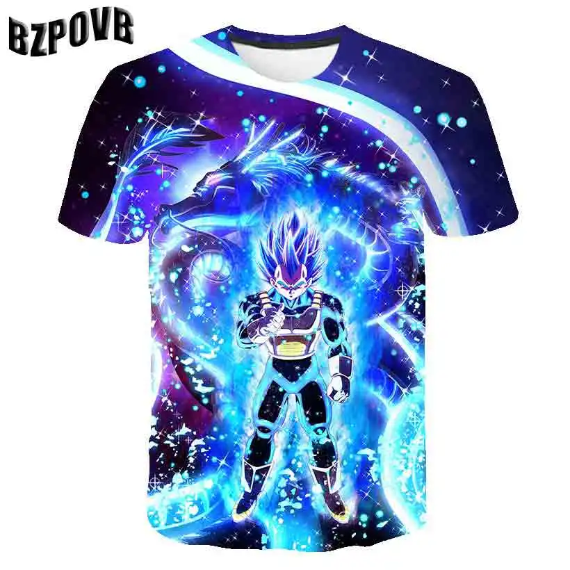 Новинка, футболка с Драконий жемчуг Bulma Super Saiyan, футболка vegeta 3D, для мужчин и женщин, аниме, для детей, Гоку, Гохан, Футболка Harajuku Lonzo Ball - Цвет: 1942