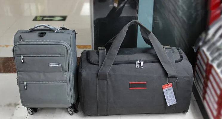 Для мужчин дорожные сумки большой Ёмкость Для женщин Чемодан Путешествия Duffle Сумки Холст складной мешок для поездки Водонепроницаемый