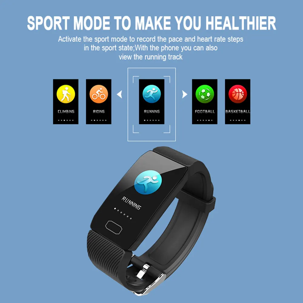  Smart Band Blood Pressure Q1 Heart Rate Monitor Fitness Tracker Smart Watch Fitness Bracelet Waterp - 4000017811419