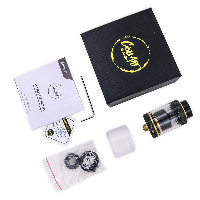 Оригинальный coilart MAGE RTA V2 3 5 мл 24 Диаметр сверху наполнение снизу воздушный поток