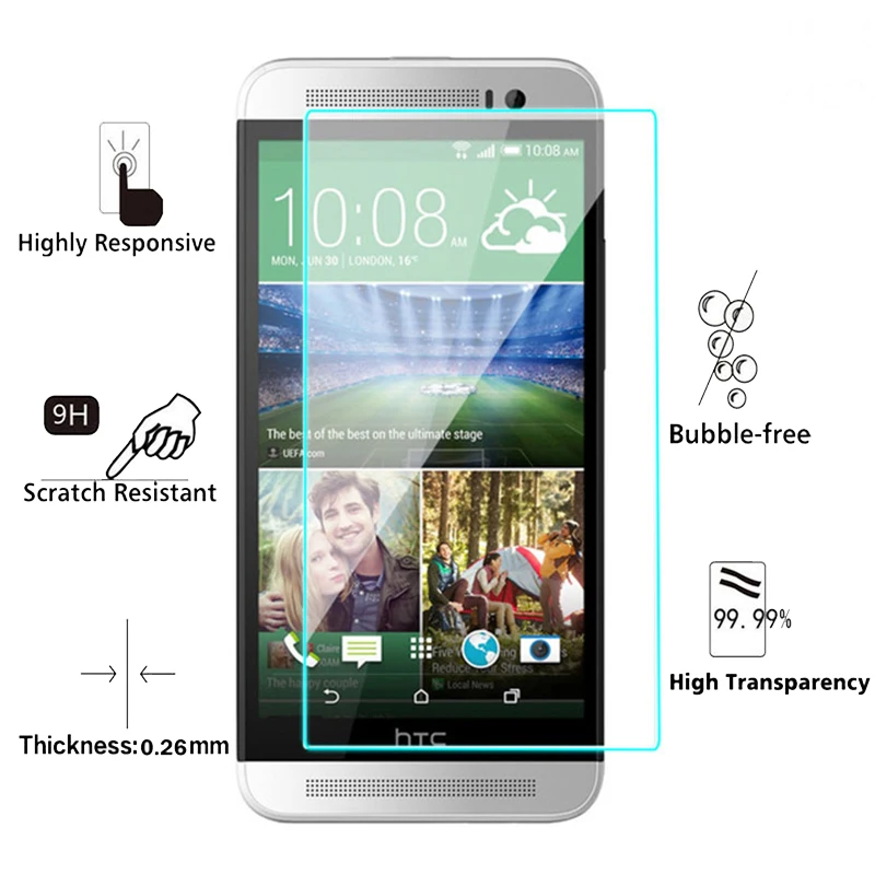 2-5D-Tempered-Glass-for-HTC-One-E8-9H-High-Quality-Explosion-proof-Protective-Film-Screen