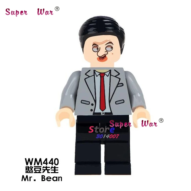 

1PCS model building blocks action figure starwars superheroes Mr.Bean house hobby learning Mini Dolls diy toys for children gift