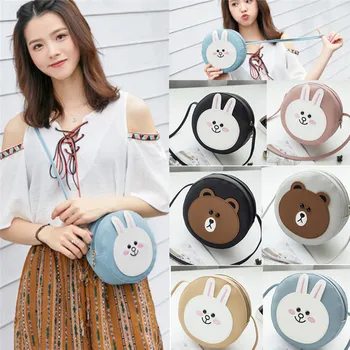 

2019 Cute Roundness Shape Mini Girl Clutch Zipper Handbag Phone Cross-body Bag