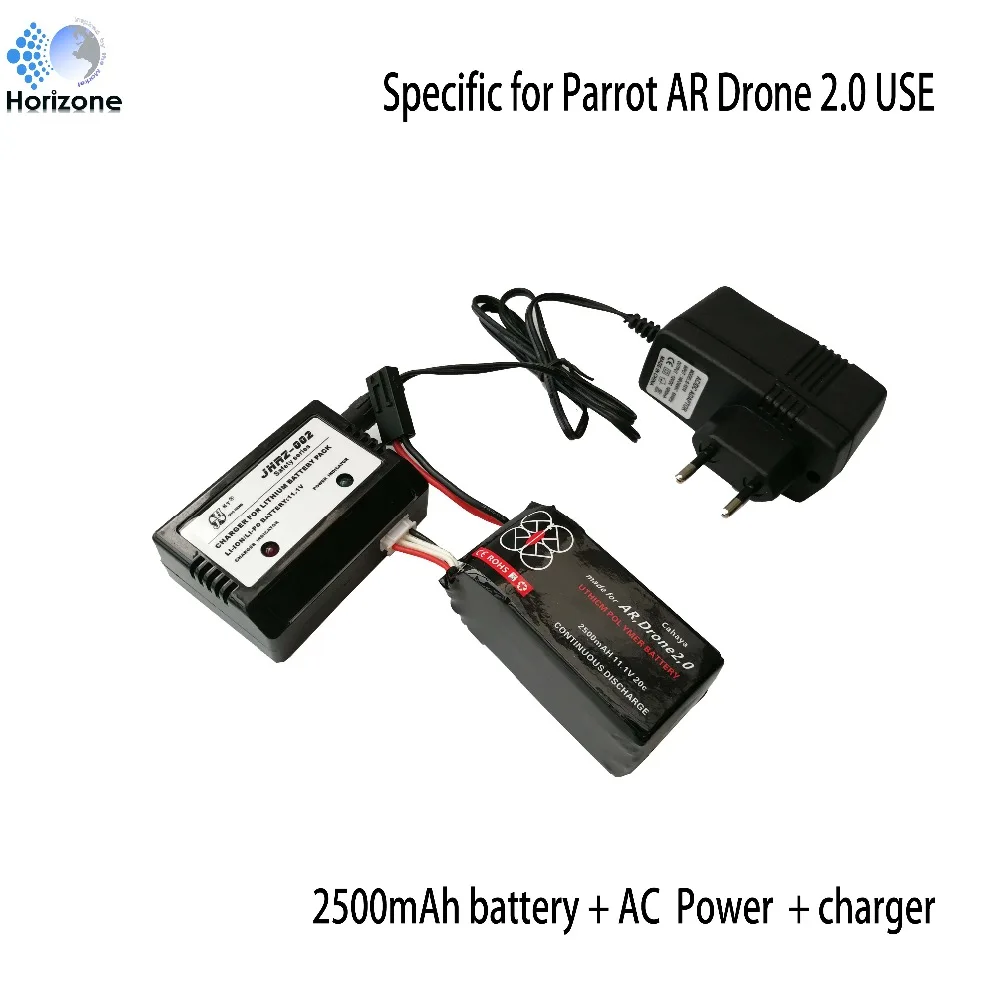 

2500mAh 11.1V 20C 27.75Wh Li-Polymer Battery and balance charger for Parrot AR.Drone2.0 Quadcopter Drone battery