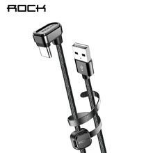 ROCK usb type C кабель для телефона U форма игры Быстрая зарядка Подставка для Samsung Galaxy S8 Nexus 5X Xiaomi OnePlus Macbook