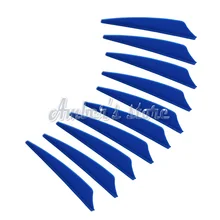 100 шт. 3 дюймов щит Пластик голубая стрела Fletching флюгер стрельба из лука бант для охоты