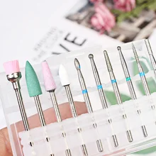 1 шт. гвоздь Вольфрамовая сталь хвостовик шлифовальная насадка для ногтей сверло инструменты для дизайна ногтей мозолей Электрический Маникюрный станок Полировальный Инструмент