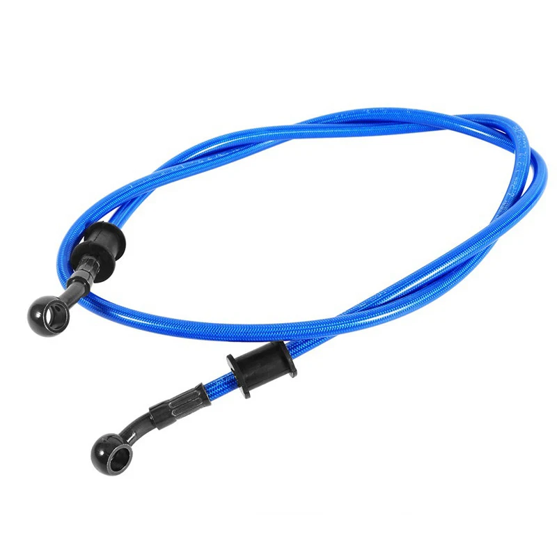 Motorcycle Braided Steel Brake Clutch Oil Hose Line Pipeblue black