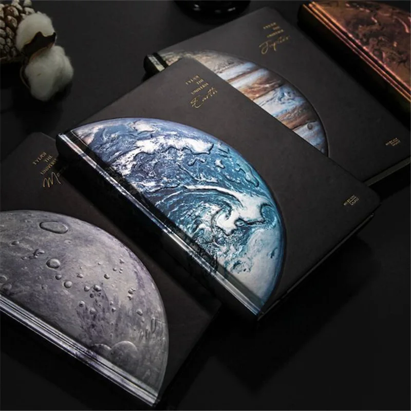 Dream" Hard Cover Lined Papers Notebook Journal Diary Beautiful Universe Notepad Boys