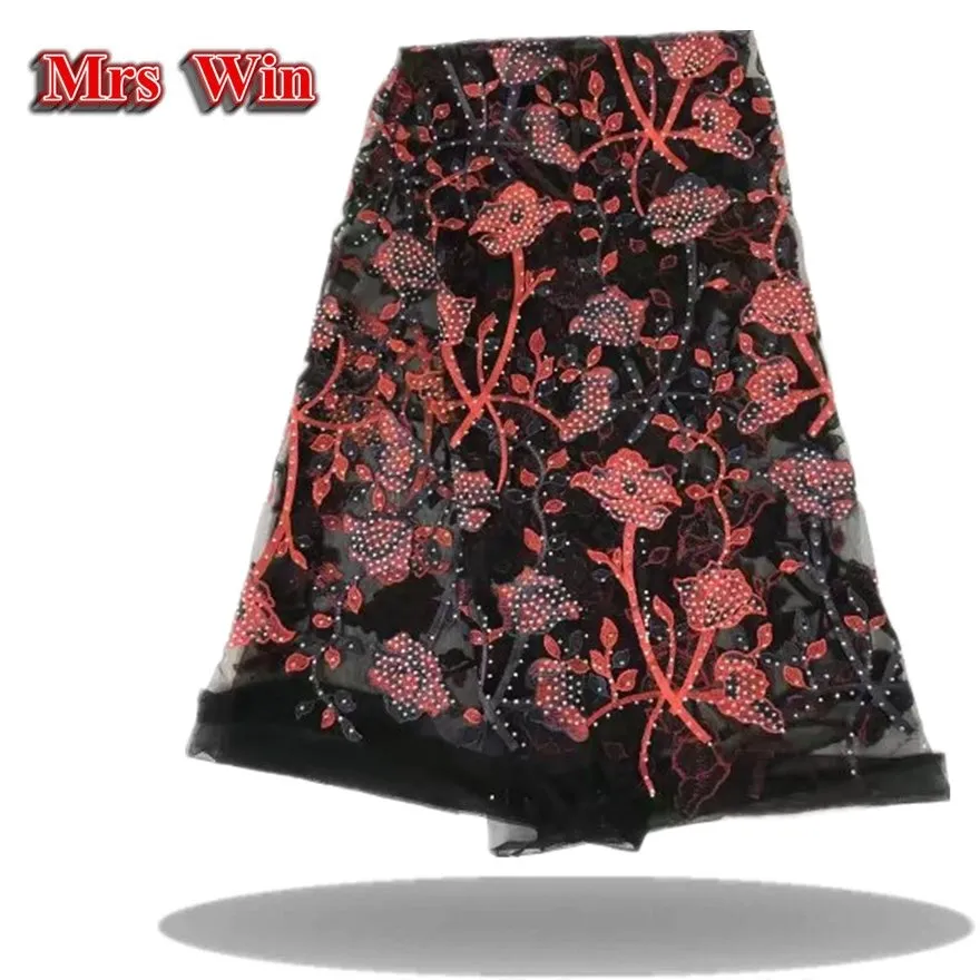 Mrs Win French fabrics with beaded lace evening dress Swiss 2018 high quality for cloth D512 | Дом и сад