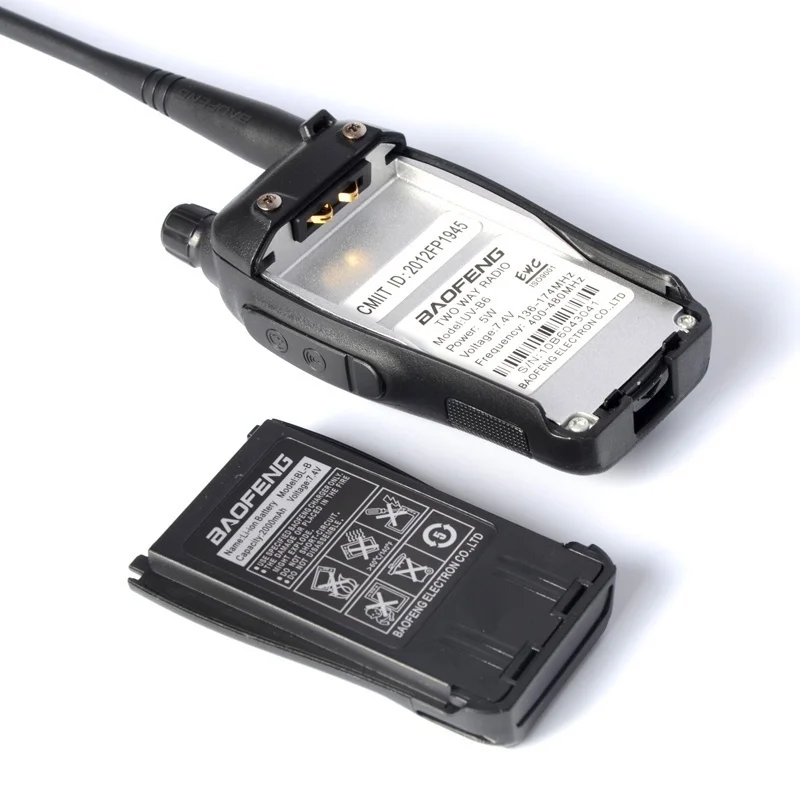 BaoFeng UV B6 Woki токи фм радио станция 5 Вт Long Range двухстороннее Dual Band UHF/VHF переговорные