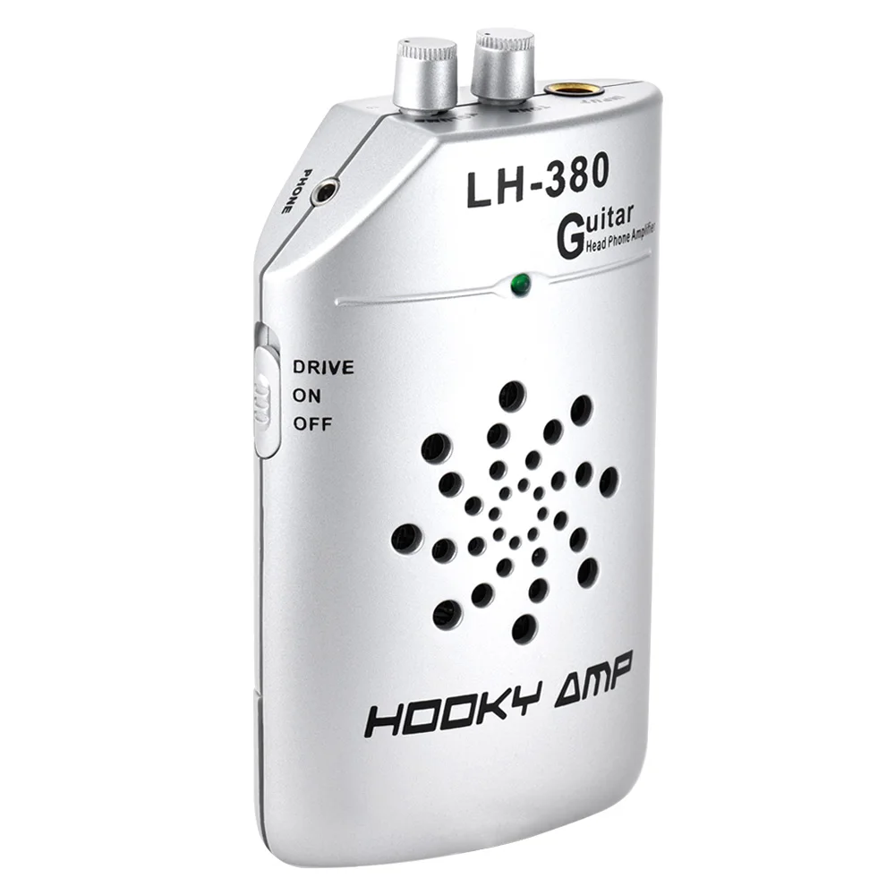 Mini Portable Guitar Ukelele Practice Headphone Amp Amplifier Speaker