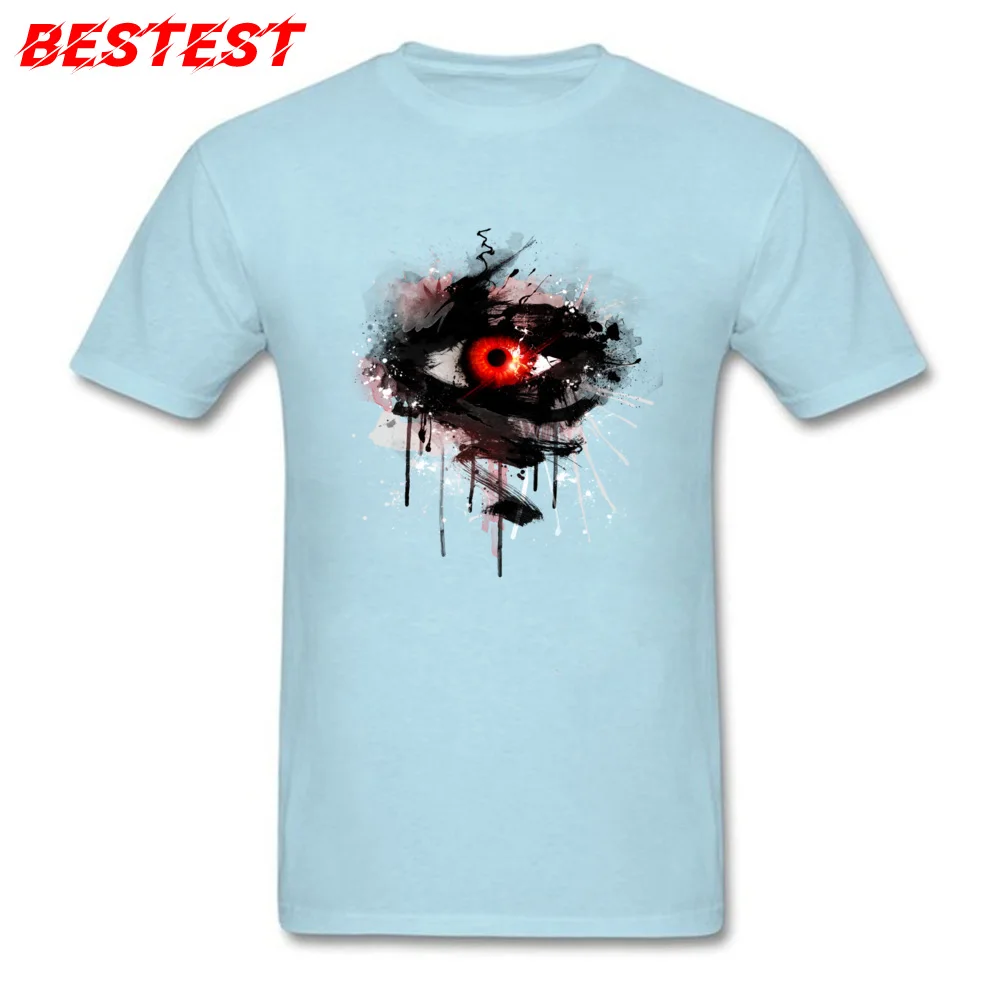 Behind Red Eyes 100% Cotton Fabric Men's Short Sleeve Tops T Shirt Casual Summer Fall T-Shirt On Sale Round Collar Tops Shirts Behind Red Eyes light