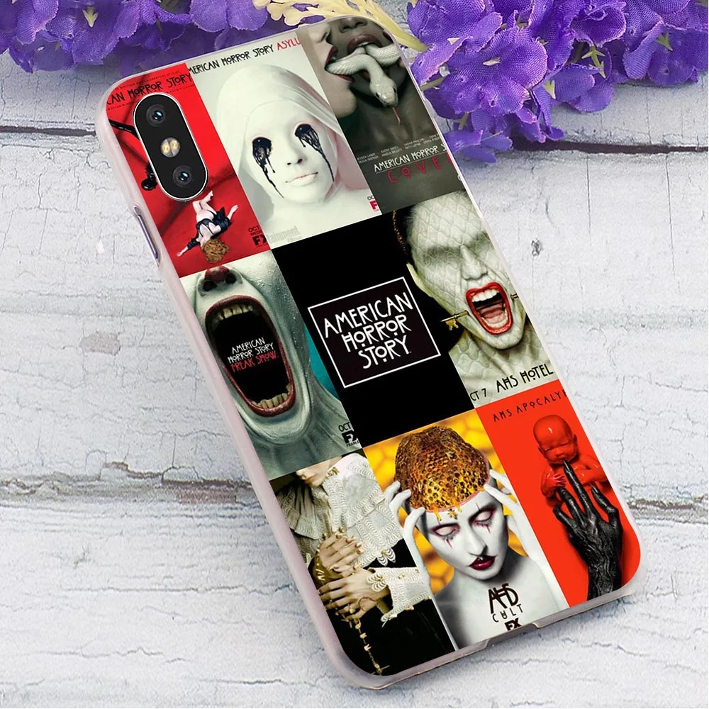 ТВ American Horror Story чехол для телефона чехол для iPhone 5S 5 SE 6 6S Plus/6 Plus/6 S Plus 7 8/7 8 плюс X XS XR Xs Max жесткий чехол с принтом