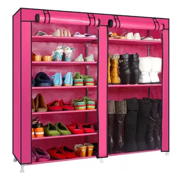 

Home Simple Shoe Cabinet Dust Proof Cabinet Double Row Large Capacity Shoe Cabinet