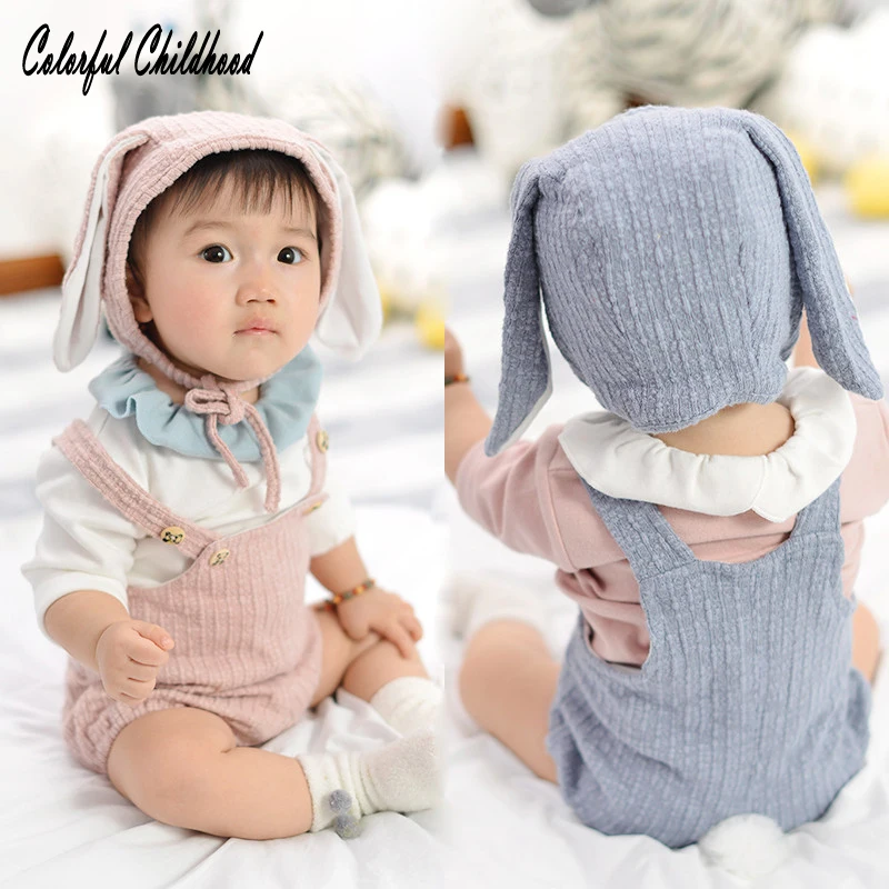 Детский хлопковый комбинезон без рукавов с длинными ушками|baby boy romper christmas|sleeveless