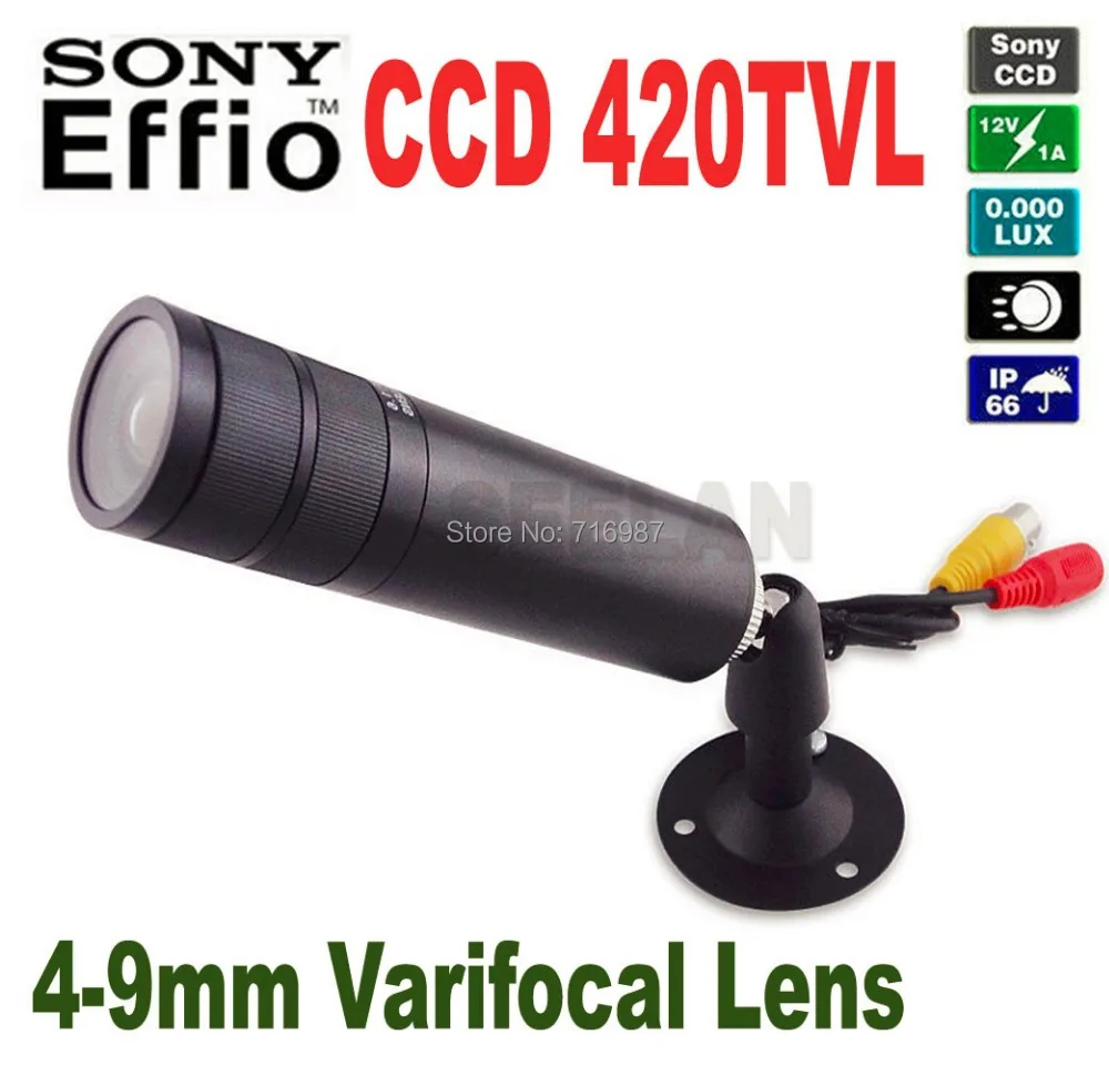 

Mini Bullet  camera 4-9mm Varifocal Lens 1/3" Sony CCD 420TVL Color Mini Bullet Outdoor Waterproof CCTV Security Camera