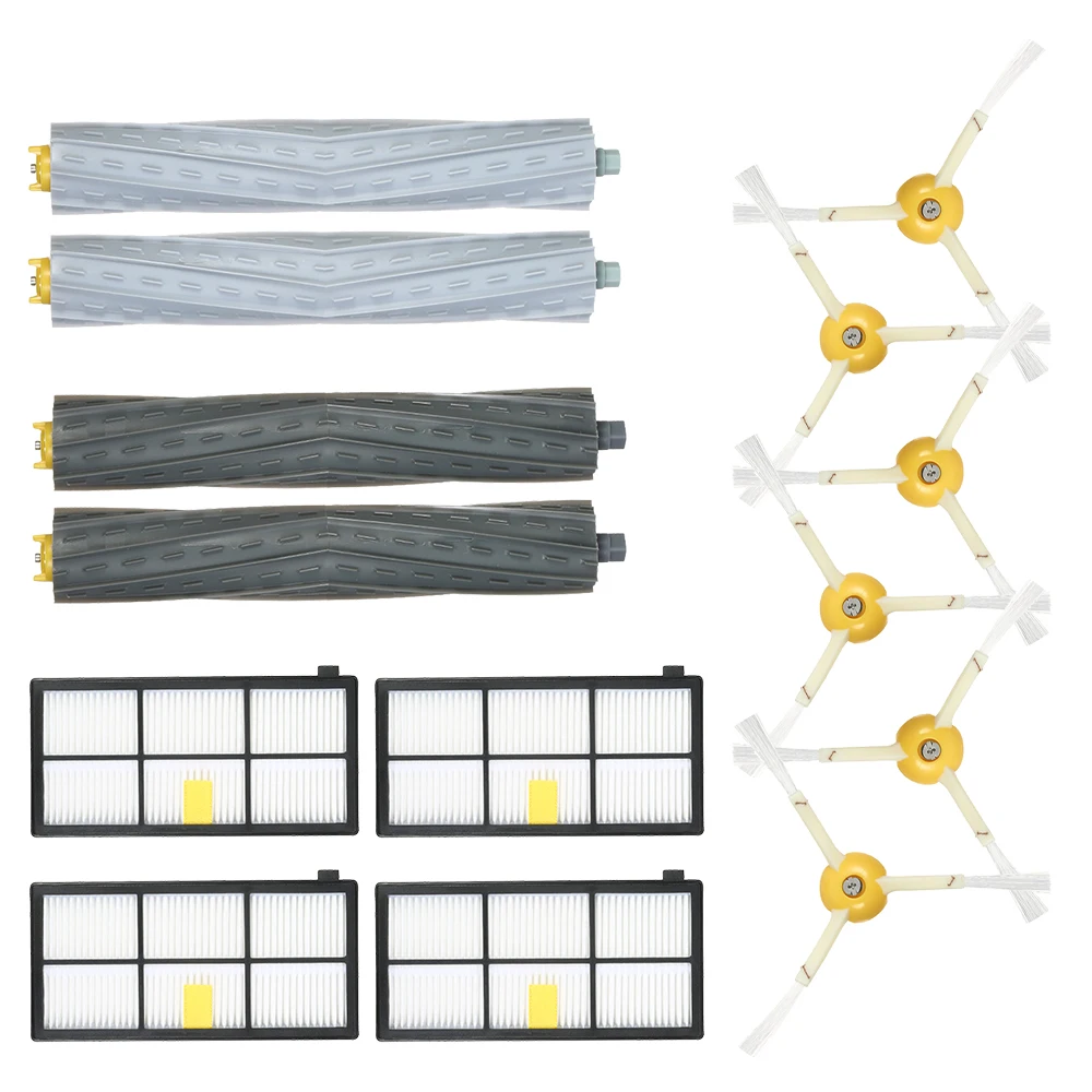 

Robot Vacuum Part Pack of HEPA Filter, Main Brush,Side Brush for Vacuum Cleaner for iRobot 800 900 Vacuum Cleaner Accessories