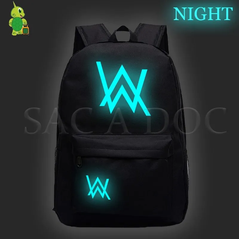 

Alan Walker DJ Luminous Backpack Teenagers Fashion School Bags Boys Girls Laptop Backpack Kids Book Bags Casual Travel Rucksack